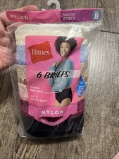 HANES NYLON TAGLESS BRIEFS
