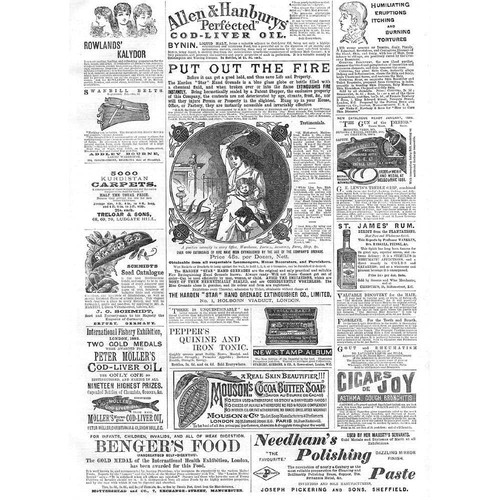 Victorian adverts fire - victorian, adverts;