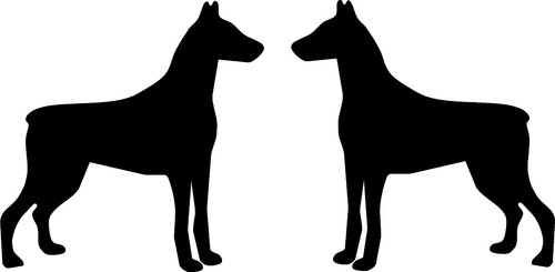 Doberman stickers decals - stickers,