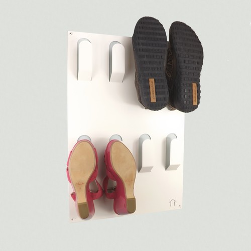 Wall mounted vertical metal - wall,