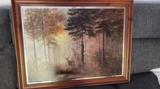 Gerald Coulson Signed Art Print Wild Life Quite Forest Framed