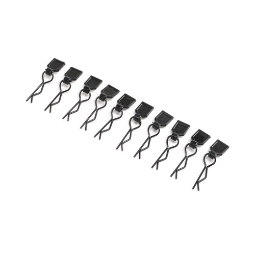 Losi body clips black - black,, small