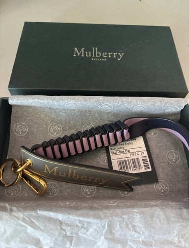 Mulberry twist keyring - mulberry,