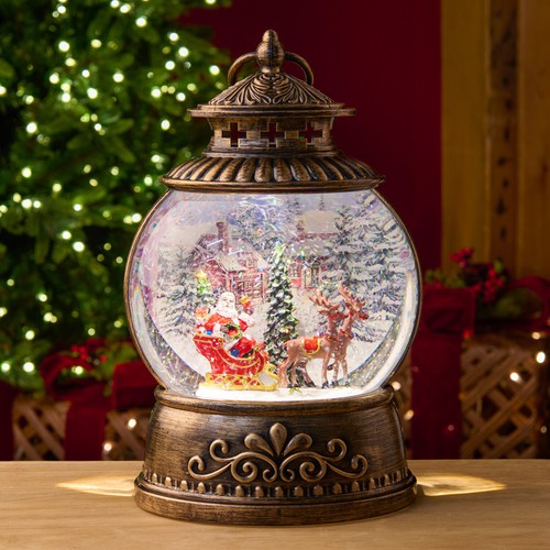 Vintage snow globe lantern - vintage,