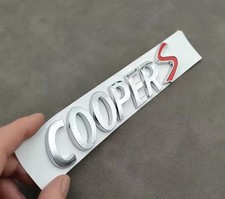 COOPER S Silver Chrome Letters