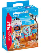[NEW] Sealed Playmobil Figure 70062 Native American Chief Playmobil Special Plus