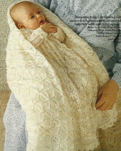 Vintage heirloom baby - baby, shawl