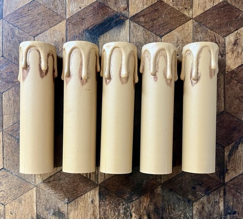 Cream drip wax candle sleeve - 5,