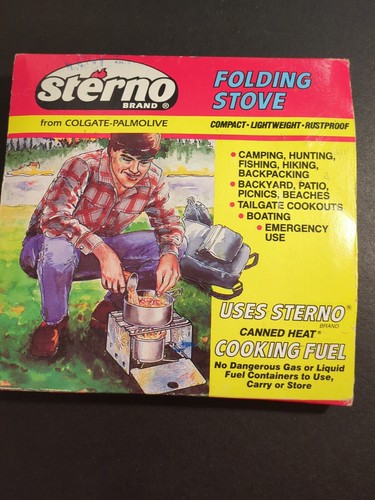 Sterno folding stove camping - sterno,