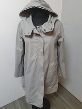 Ladies Annette Gortz Grey Soft Lined Hooded Coat Size 40 (UK 14)