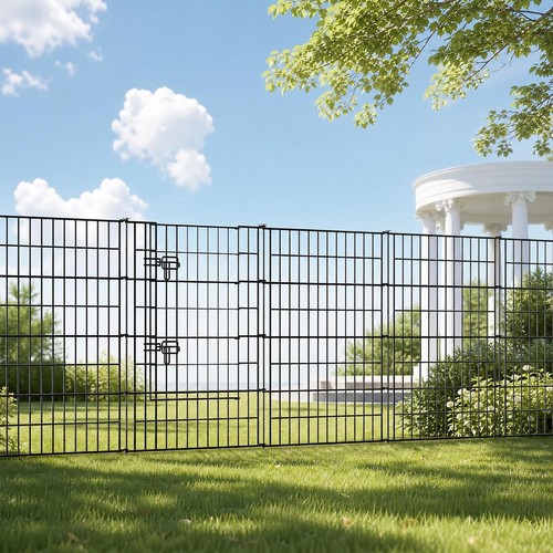 Metal garden fence panels - garden,