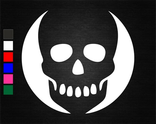 Skull face vinyl decal sticker - skull,