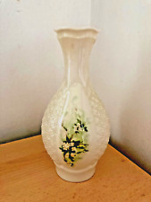 Vintage Irish Parian Donegal China Vase Rosses Pattern  quite old delicate Irish