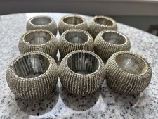 Silver Glass Beaded Table