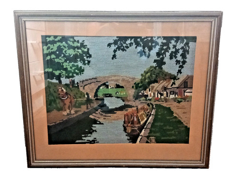 Vintage needlepoint english - vintage,