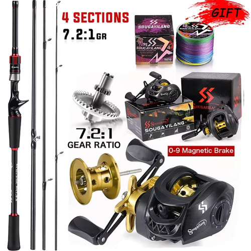 Fishing rod reel combo - reel,