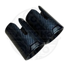 2 CARBON FIBER EXHAUST TIPS