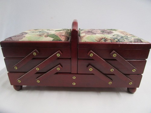 Sewing box wooden pullout - box,
