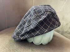 Dockers Hat Men's Cabbie Drivers Cap Brown Flat Cap Wool Blend Size  S/M