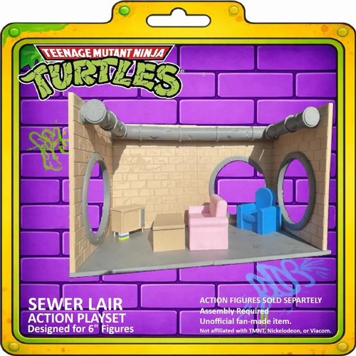 Tmnt sewer lair diorama - tmnt,