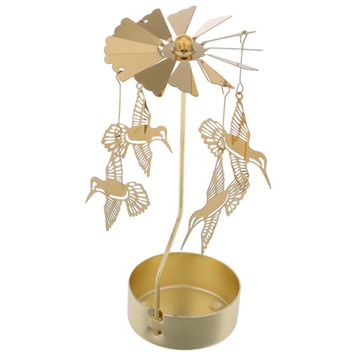 Rotary iron candle stand - candle,