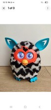 Furby Boom Zig Zag Black & White Zebra 2012 Hasbro works 