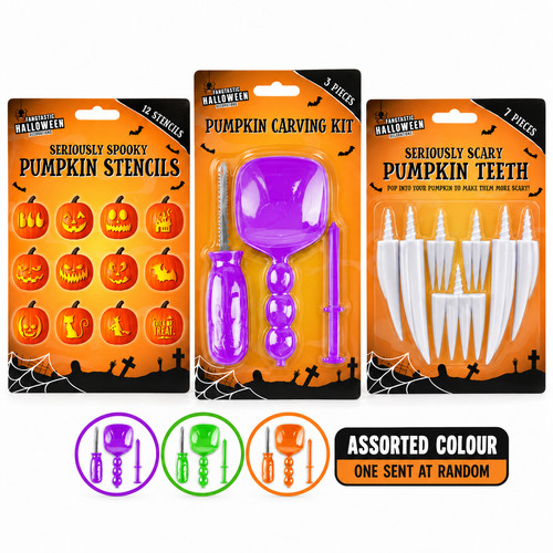 Halloween pumpkin carving kit - pumpkin,