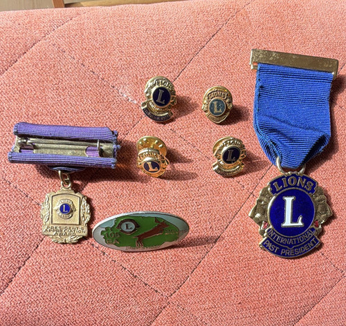Lions international badges - lions, &