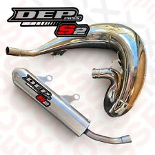 KTM EXC250 EXC300TPi FULL DEP EXHAUST ARMOURED NICKEL HEADER TAIL PIPE 2020-2023