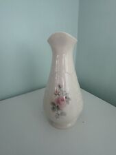 Vintage Irish Parian Donegal China Vase pink roses Pattern delicate Irish