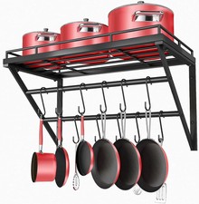 OROPY Wall Mount Pot Pan Racks