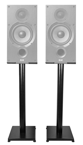 Pair black steel speaker - 29",