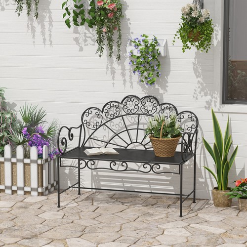 Metal garden bench outdoor - bench,,