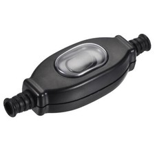 Waterproof Appliance Switch, AC 250V 3A ON/OFF Inline IP65 for Lamp Black