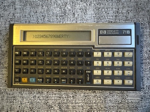 Hewlett packard 71b - hewlett,