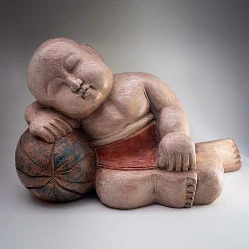 Large thai wooden sleeping - wooden,