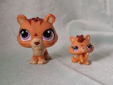 Lps Littlest Pet Shop, Tiger Mommy Set , Blemished 2 Toys Cut Kids Toys
