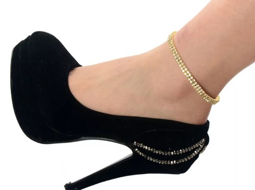 Elasticated ankle bracelet - ankle,