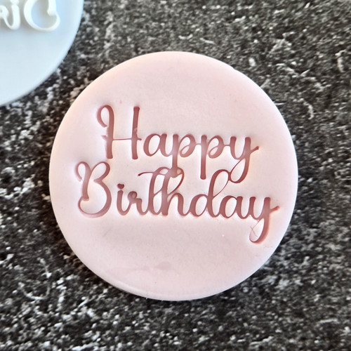 Happy birthday cookie stamp - happy,