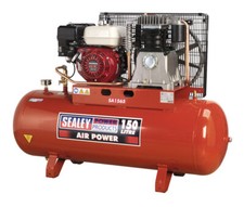 Sealey 150L Belt Drive Air Compressor with Petrol Engine 6.5hp