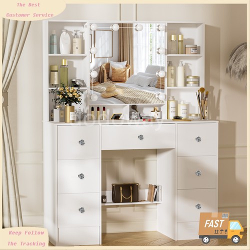 Dressing table vanity white - dressing,