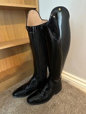 Petrie Significant Dressage Riding Boots Black Patent Uk 5