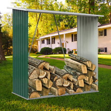Green Outdoor Log Store Garden
