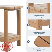 LOENIY 16.5" Teak Adirondack