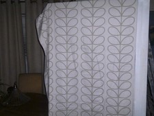 orla kiely linear stem natural pair curtains, 90 ins wide x 90 ins long