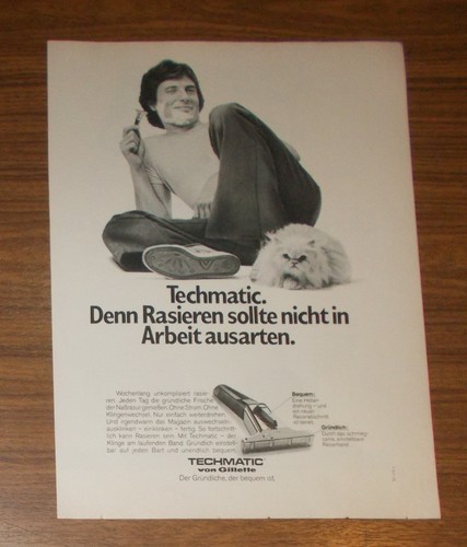 Rare advertising gillette - advertising,