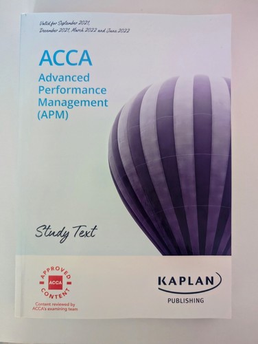 Acca apm book kaplan london - book,