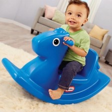 Little Tikes Rocking Horse Blue Kids Garden Outdoor Fun Play Toy