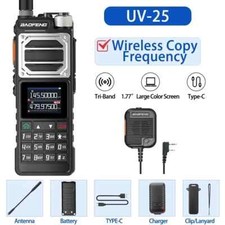 Baofeng UV-25 PRO MAX 16W Air Band AM Walkie Talkie New Full bands Ham UK NOAA