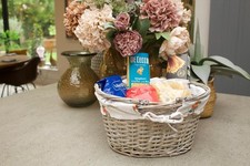 Grey Wicker Shopper Shopping